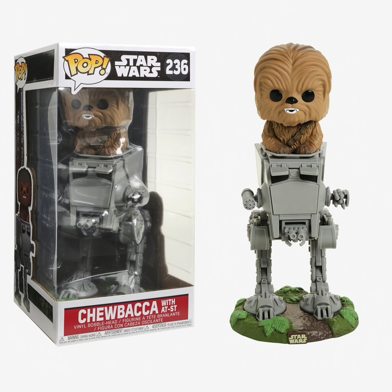 AT-ST w//Chewbacca, 27023 Star Wars Standard Pop Deluxe Funko