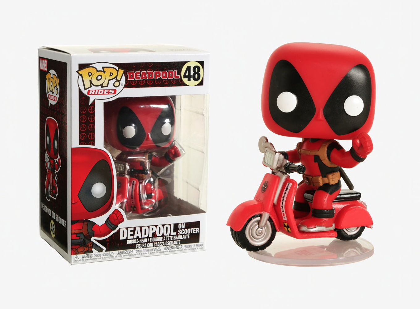Deadpool Marvel paseos Funko 30969 Pop Deadpool Figura De Colección /& Scooter