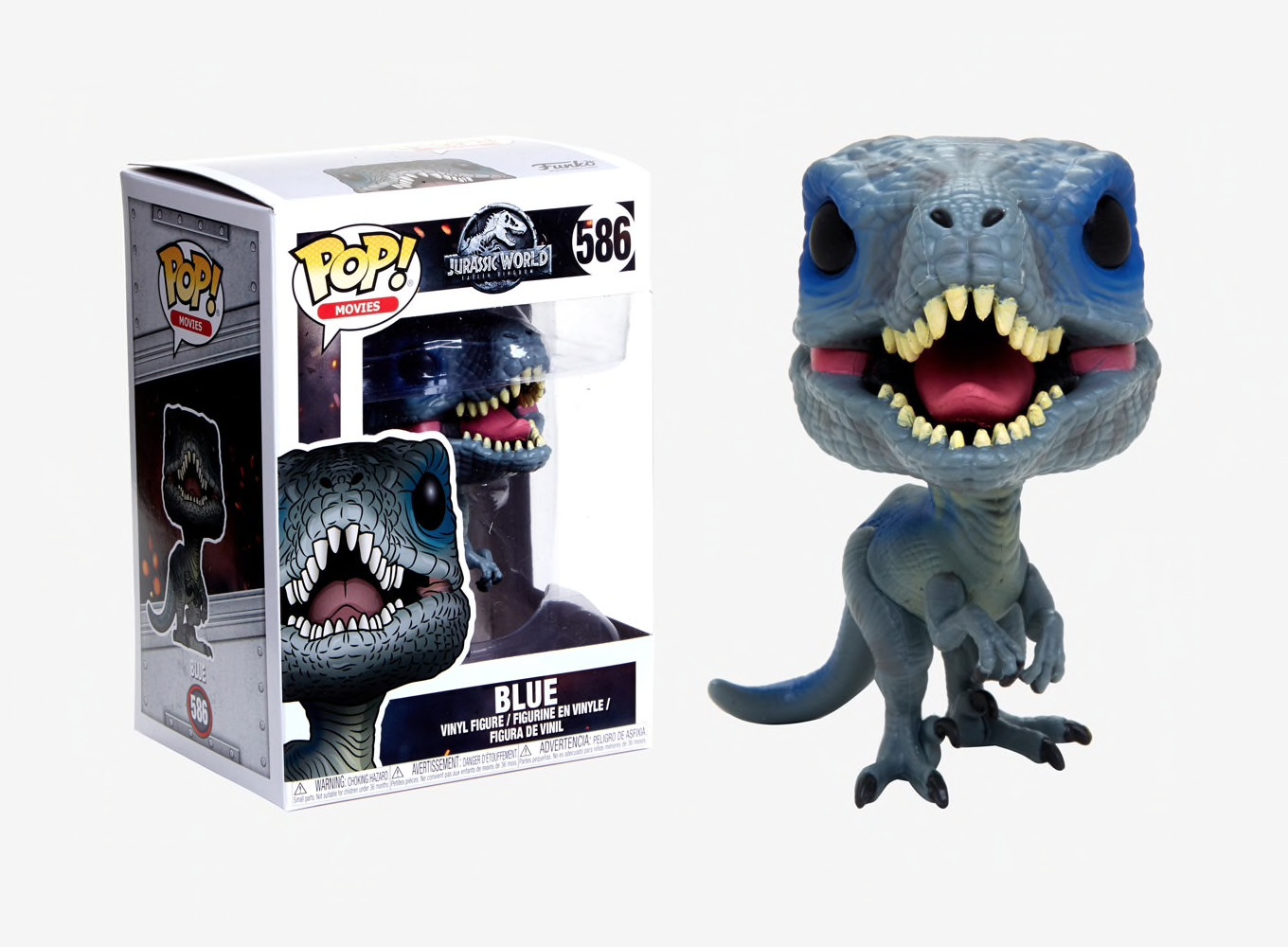 blue velociraptor funko pop