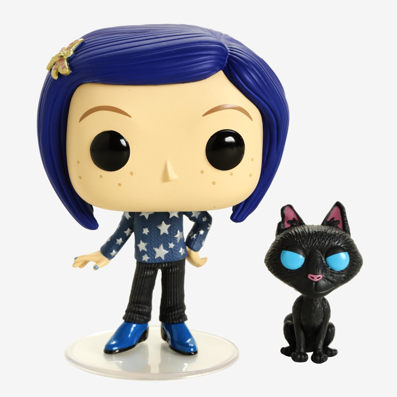 coraline with cat funko pop