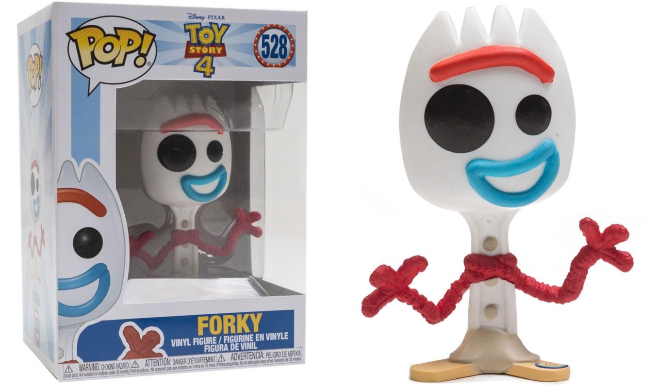 FORKY Toy Story 4 Figure Funko Pop 528 ORIGINALE *