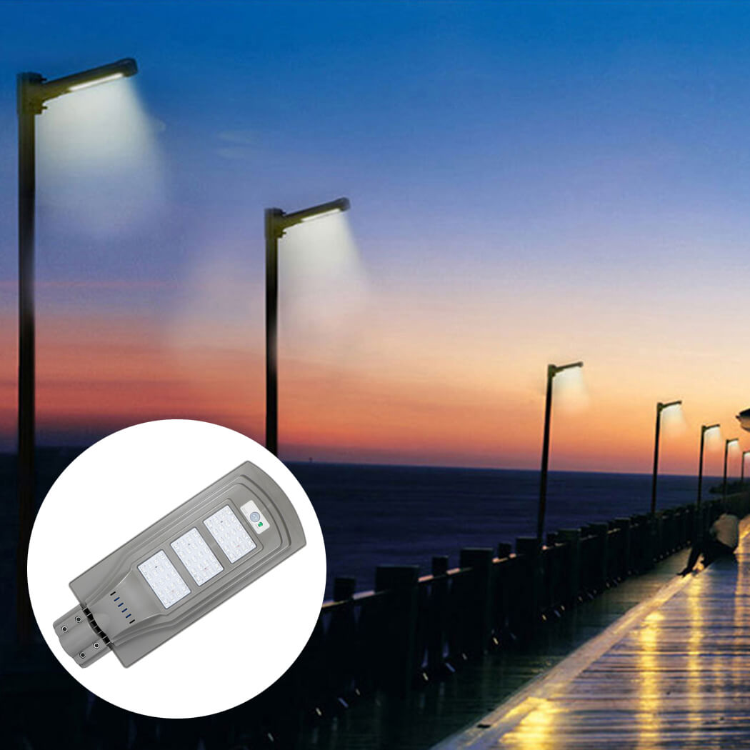 Details About 60w Led Solar Street Light Motion Sensor Security For Outdoor Garden