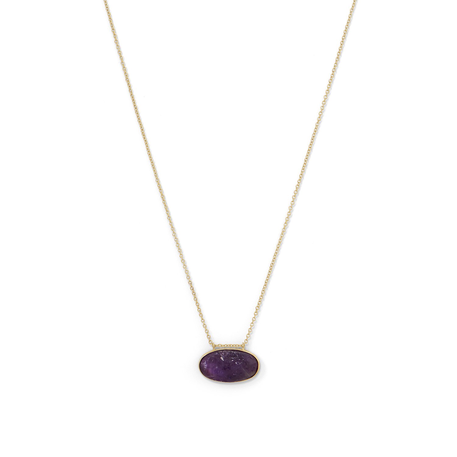 Natural Amethyst Gold Plated 925 Sterling Silver Flower Pendant w//18/" Necklace