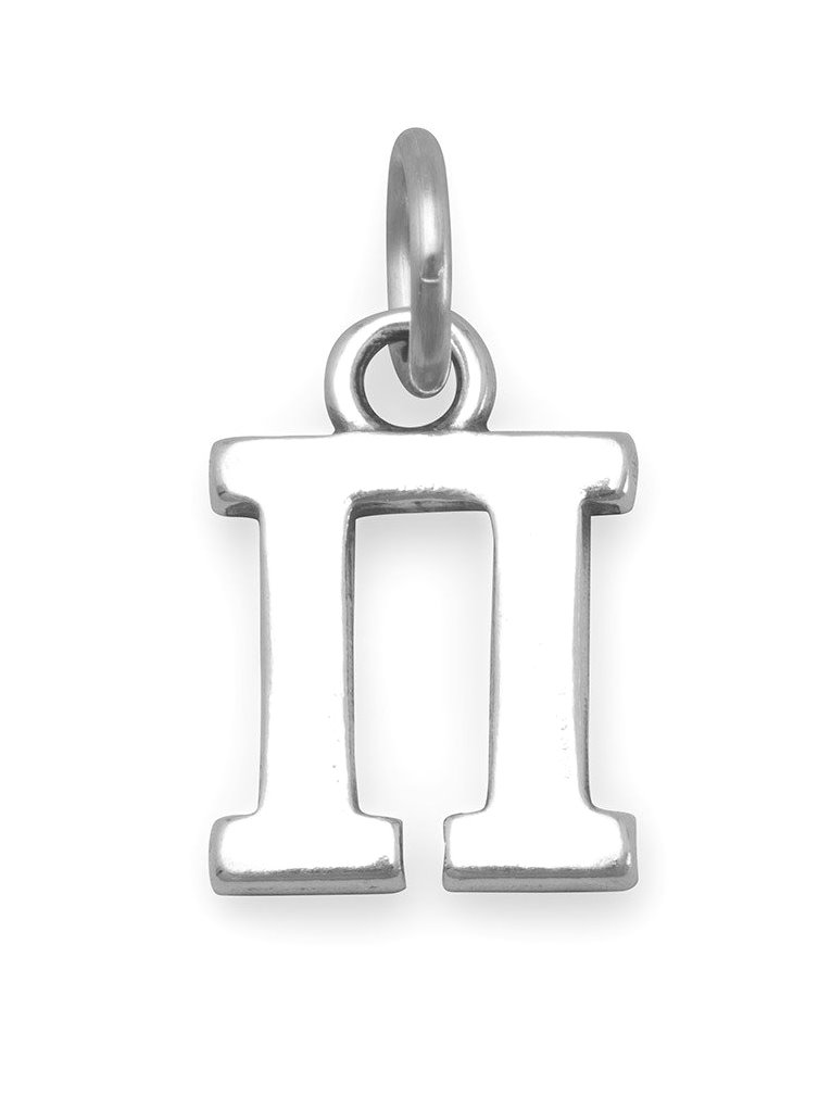 Plata Esterlina 925 Phi alfabeto griego encanto