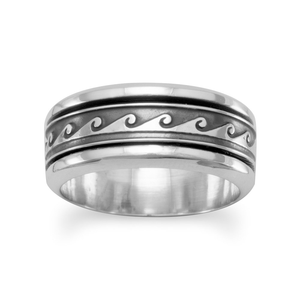 VTG Taxco Mexico Modernist 925 Sterling Silver Ring Band