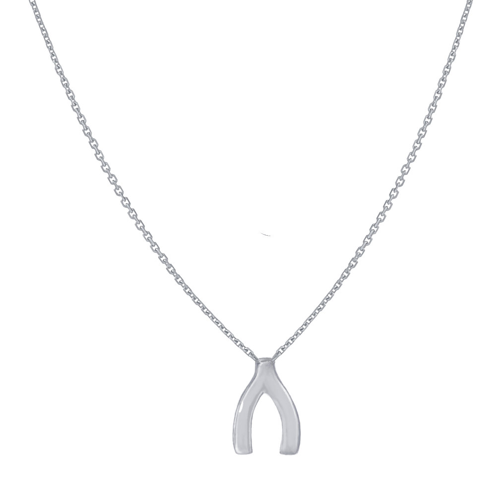 14kt White Gold High Polished East2West Infinity Necklace