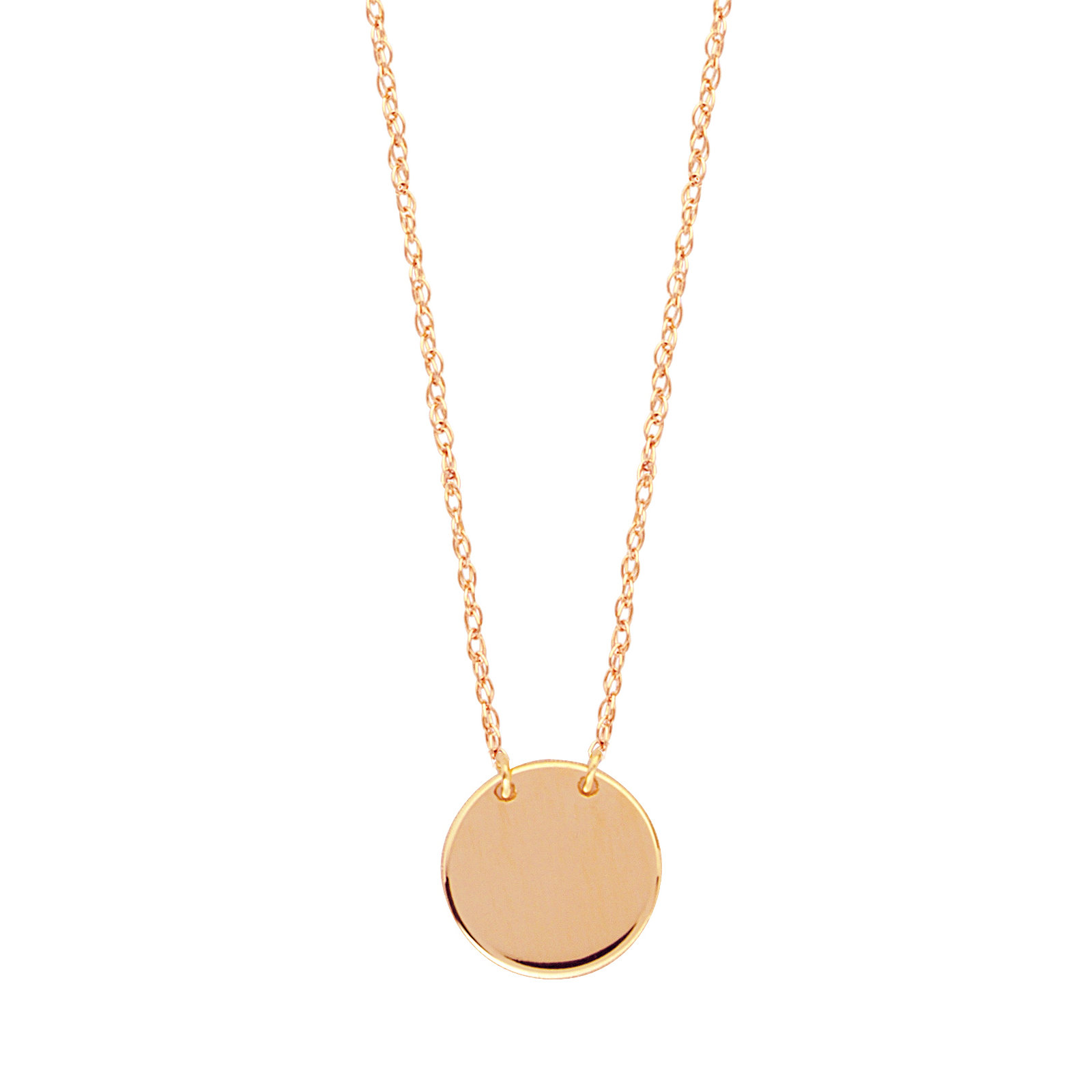 plain rose gold necklace
