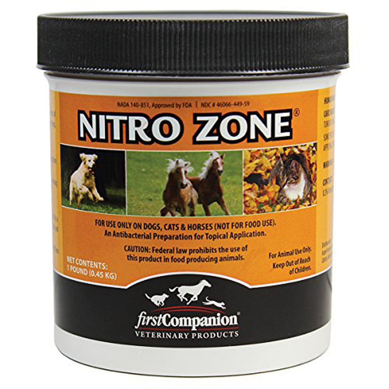 Nitro Zone 1 Pound Dogs Cats Horses Antibacterial Ointment 99355005136