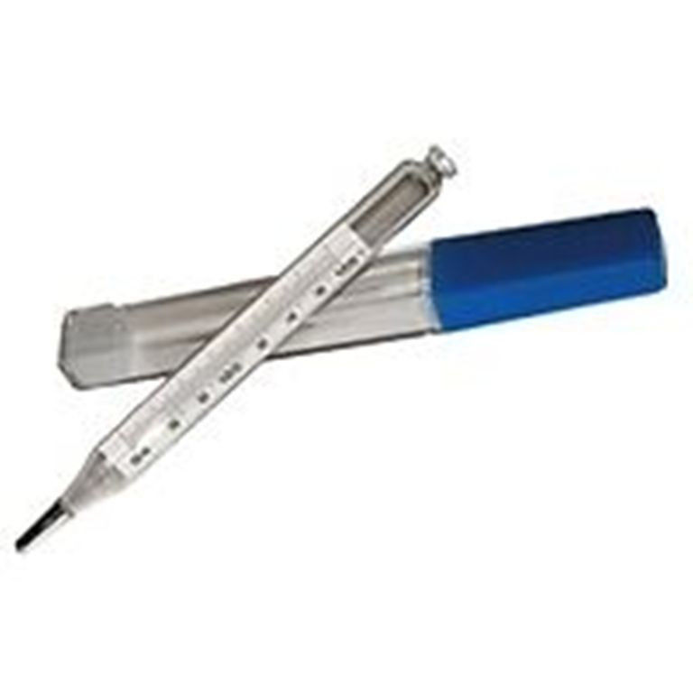 Non Mercury Glass Livestock Pet AI Thermometer with Case Fahrenheit