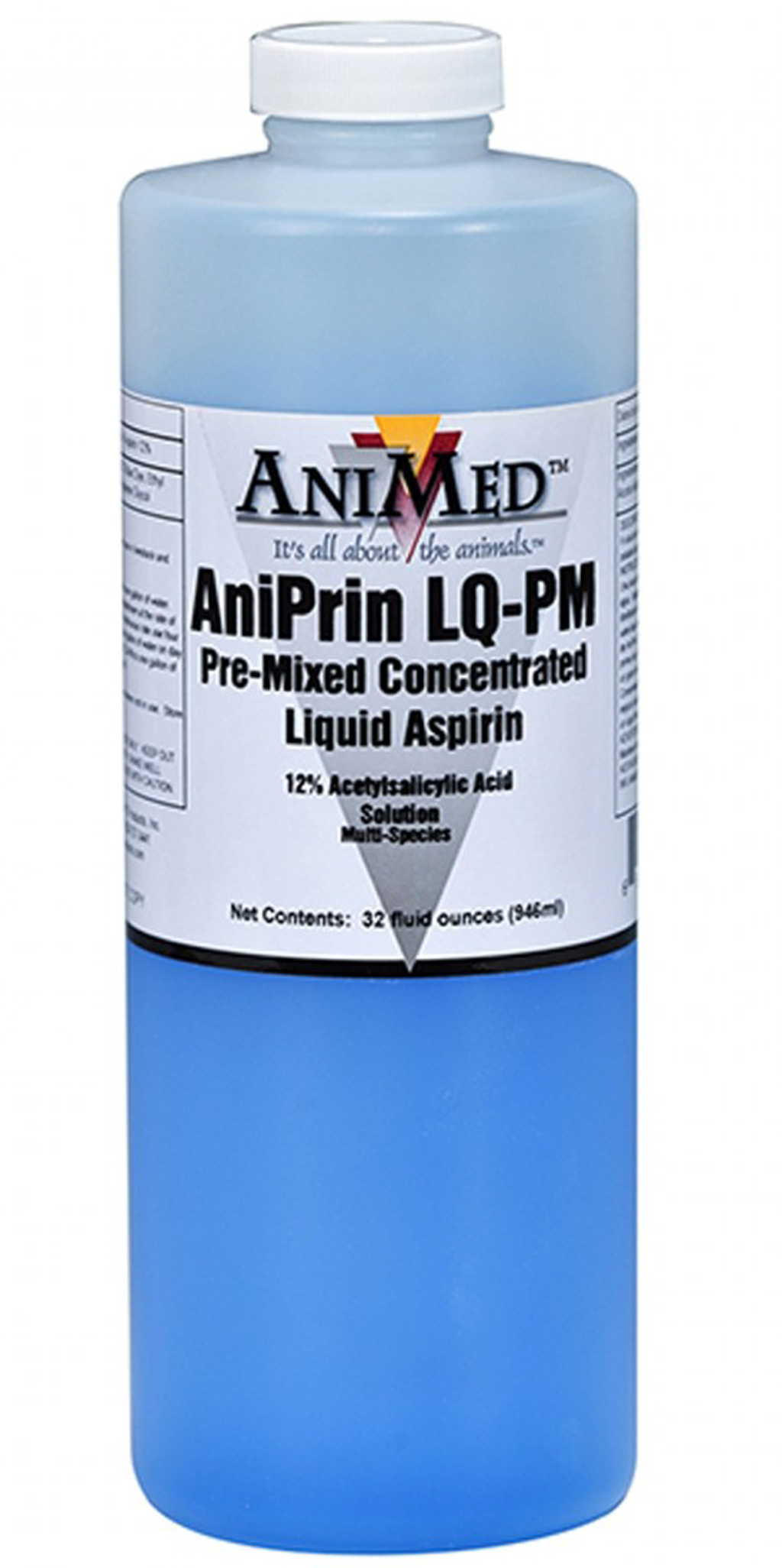 Animed Aniprin LQ PM Liquid Aspirin Livestock Poultry Oral Pre Mixed 32