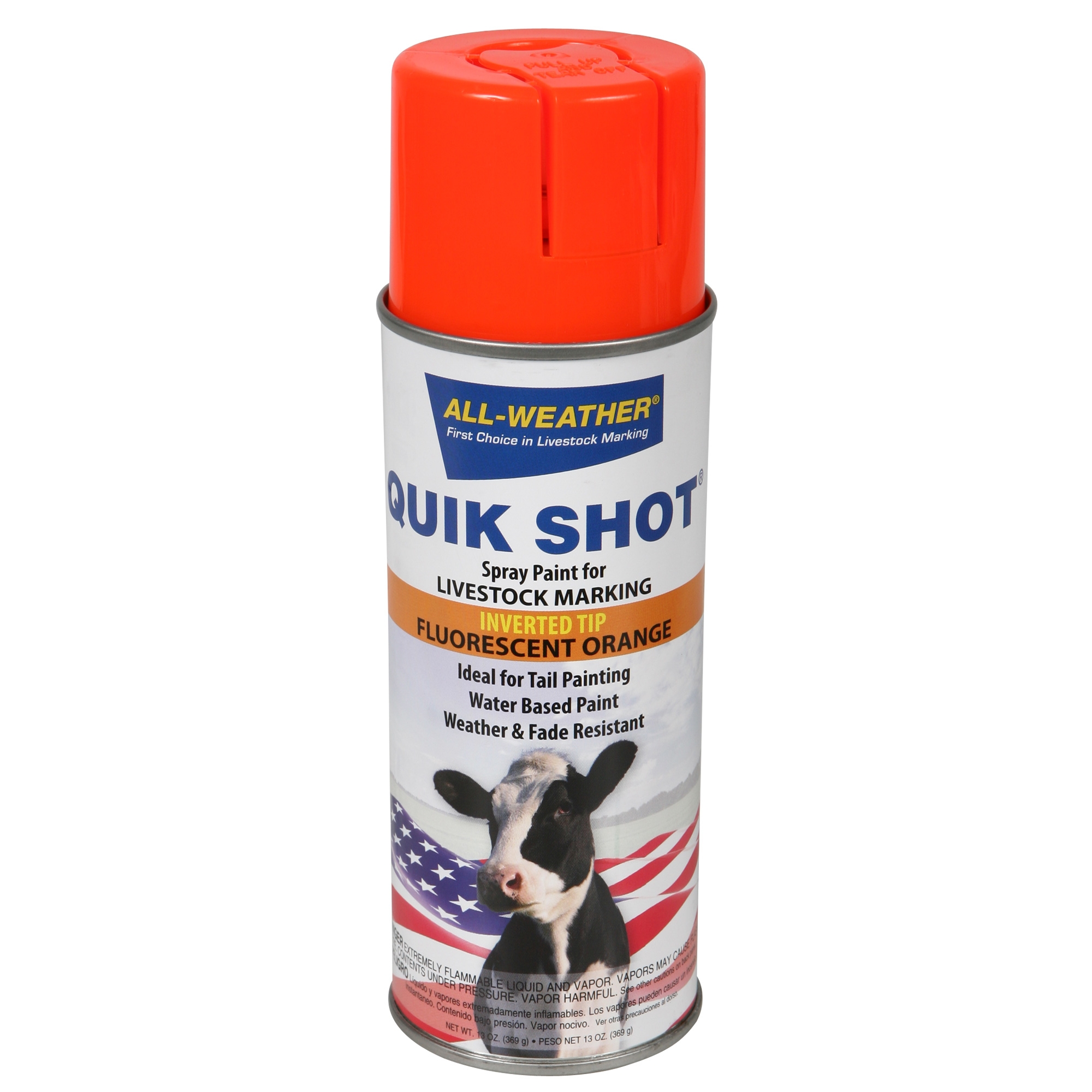 AllWeather Quik Shot Livestock Marking Spray Paint Orange 16 oz eBay
