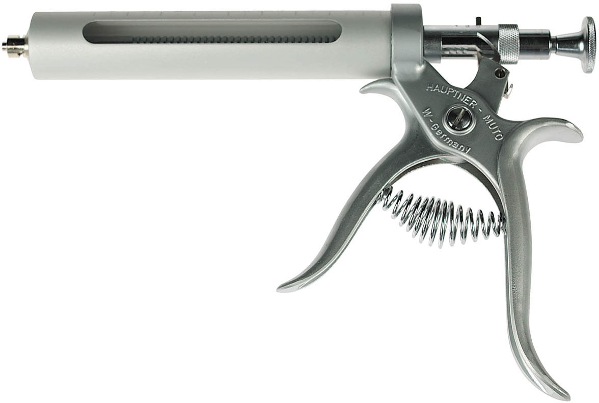 Hauptner 50cc Syringe Cattle Sheep Swine Goat Chrome Accurate Dosage