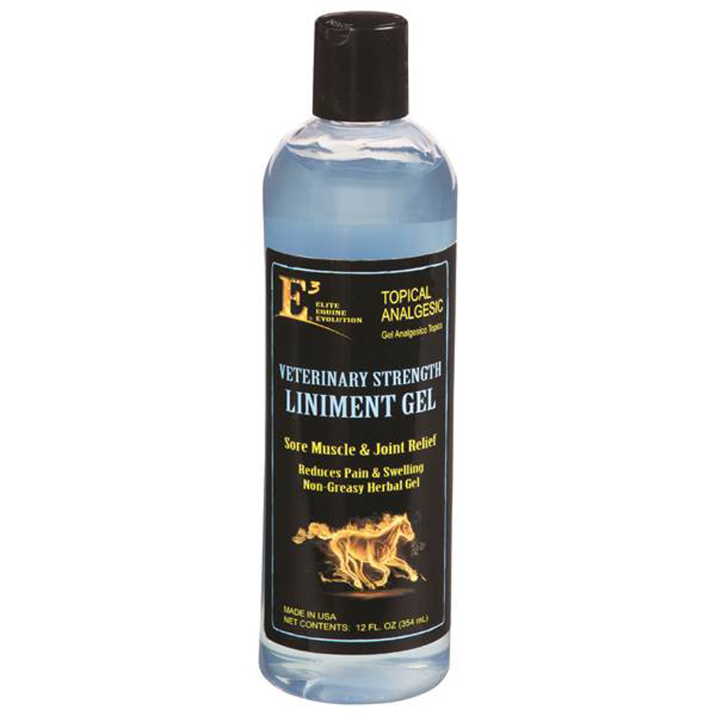E3 Elite Liniment Gel 12 oz Veterinary Strength Topical Pain Relief