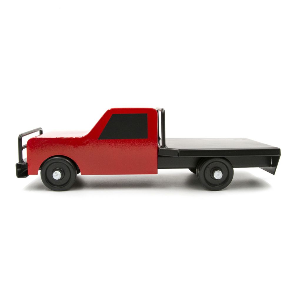 Little Buster Toys All Metal Construction Flatbed Farm Truck Red eBay