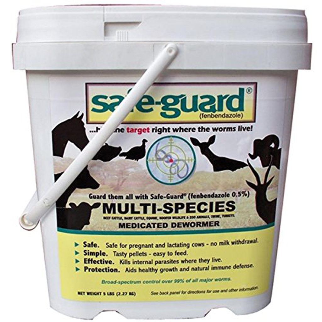 SafeGuard Cattle Multi Species Wormer .5 5 Pounds Alfalfa Based