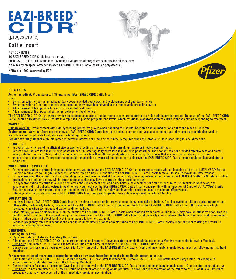 EaziBred Cattle CIDR AI Artificial Cycle Breeding 10 Count