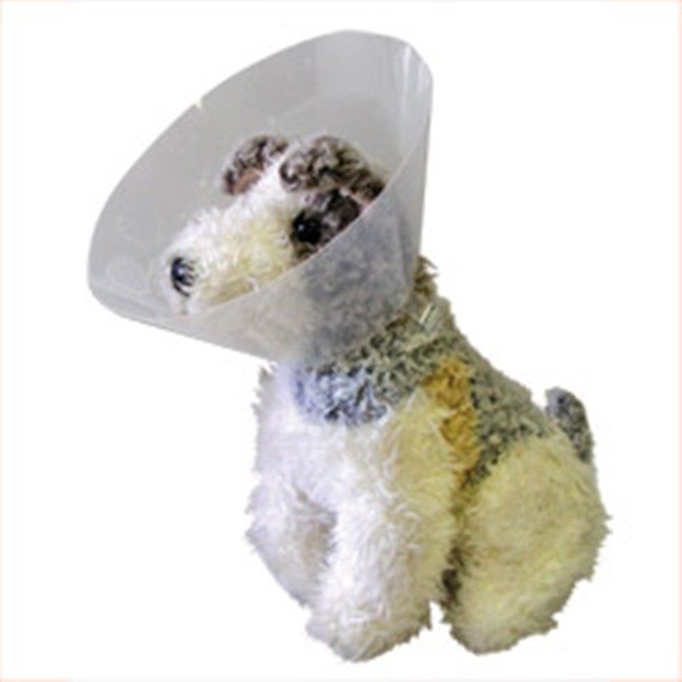 Clinic Clear Collar Cone Dog Canine 15 cm Transparent Material All