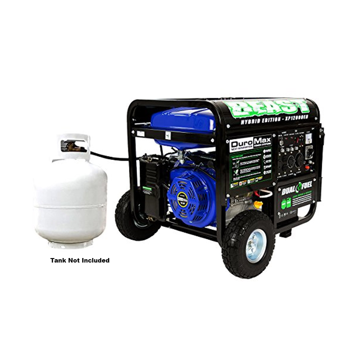 DuroMax 12000 Watt 18 HP Portable Hybrid Gas Propane Generator