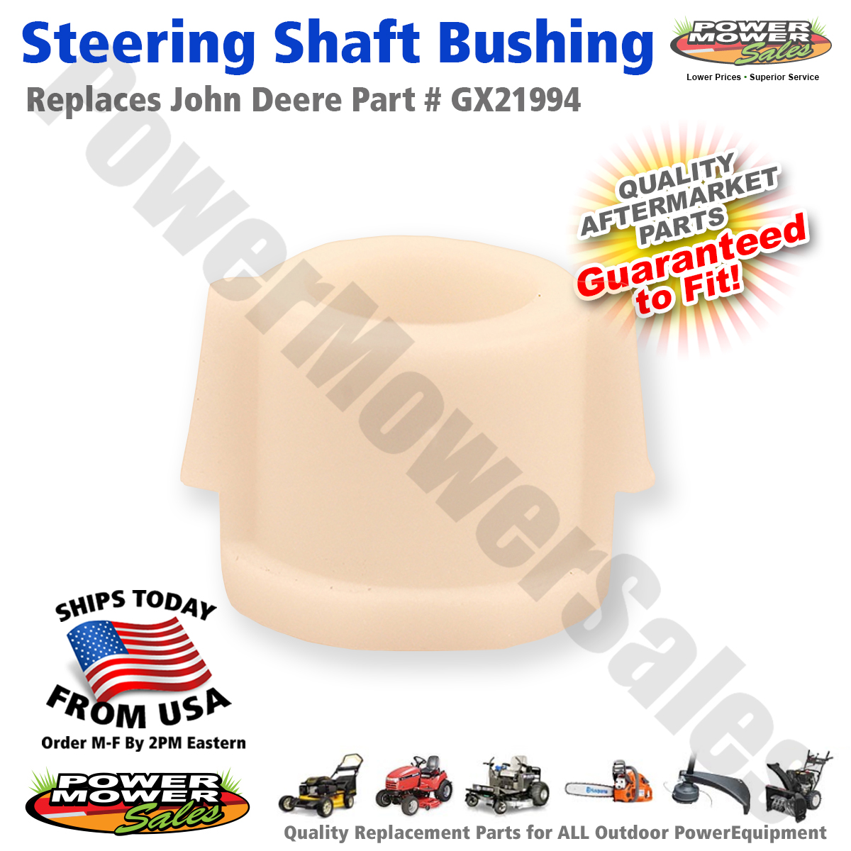 Steering Shaft Bushing For John Deere GX21994 Fits L100 series / Rotary