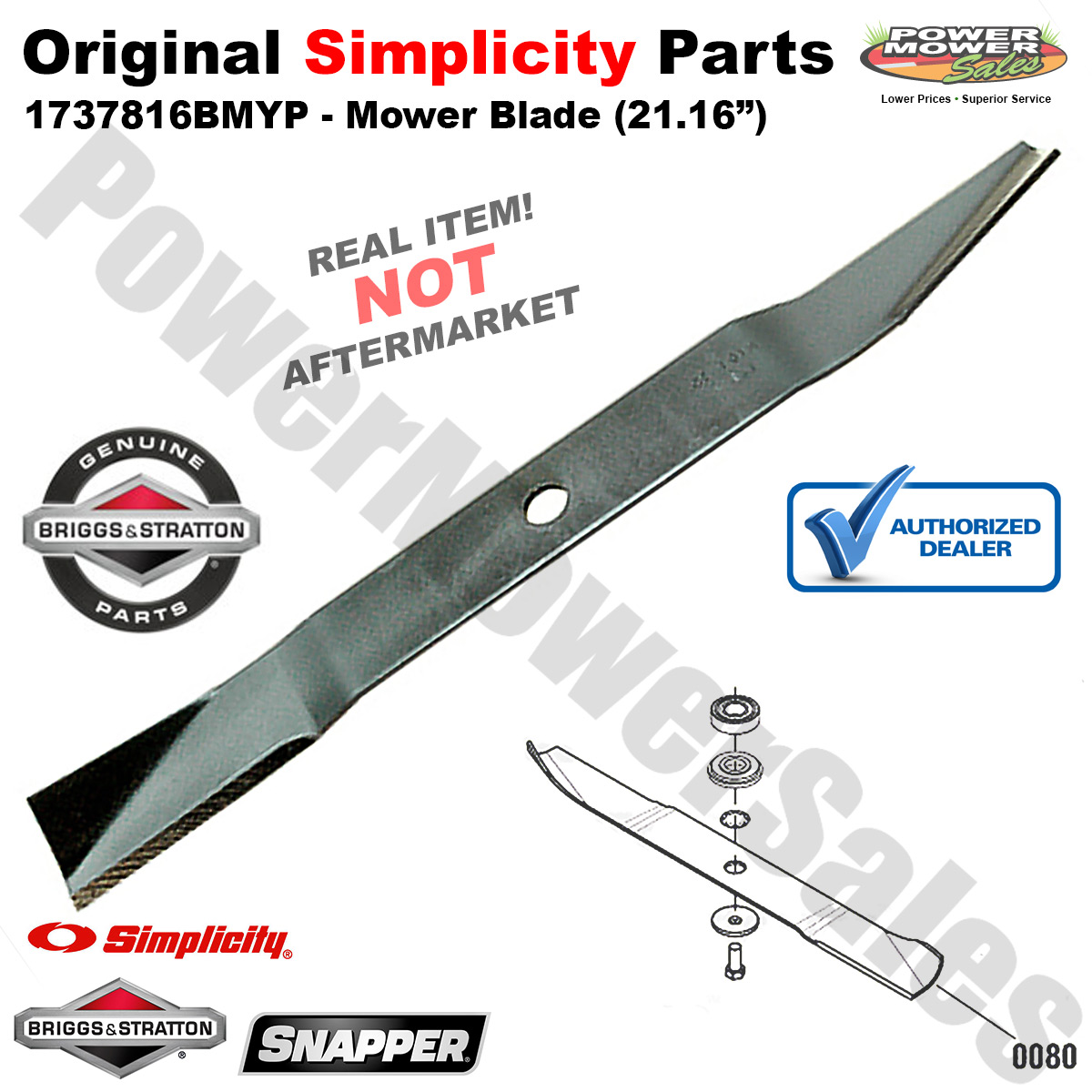 Simplicity Snapper Blade for Lawn Mowers & Tractors 42" Decks