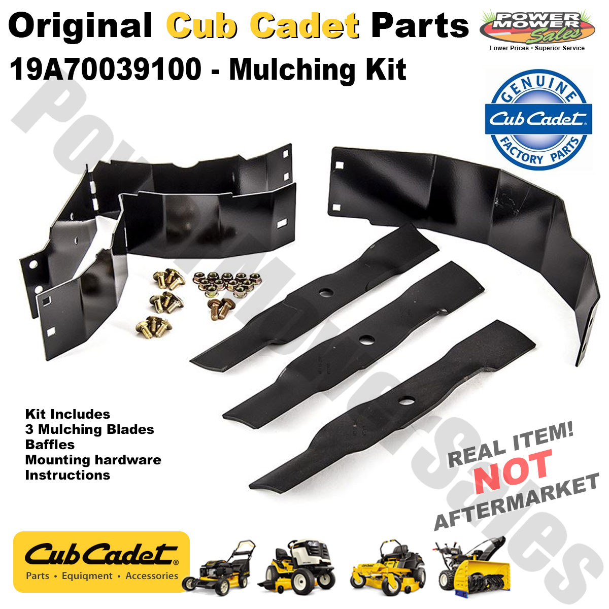 Cub Cadet Replacement Mulching Kit for 60" Deck Mowers & Others