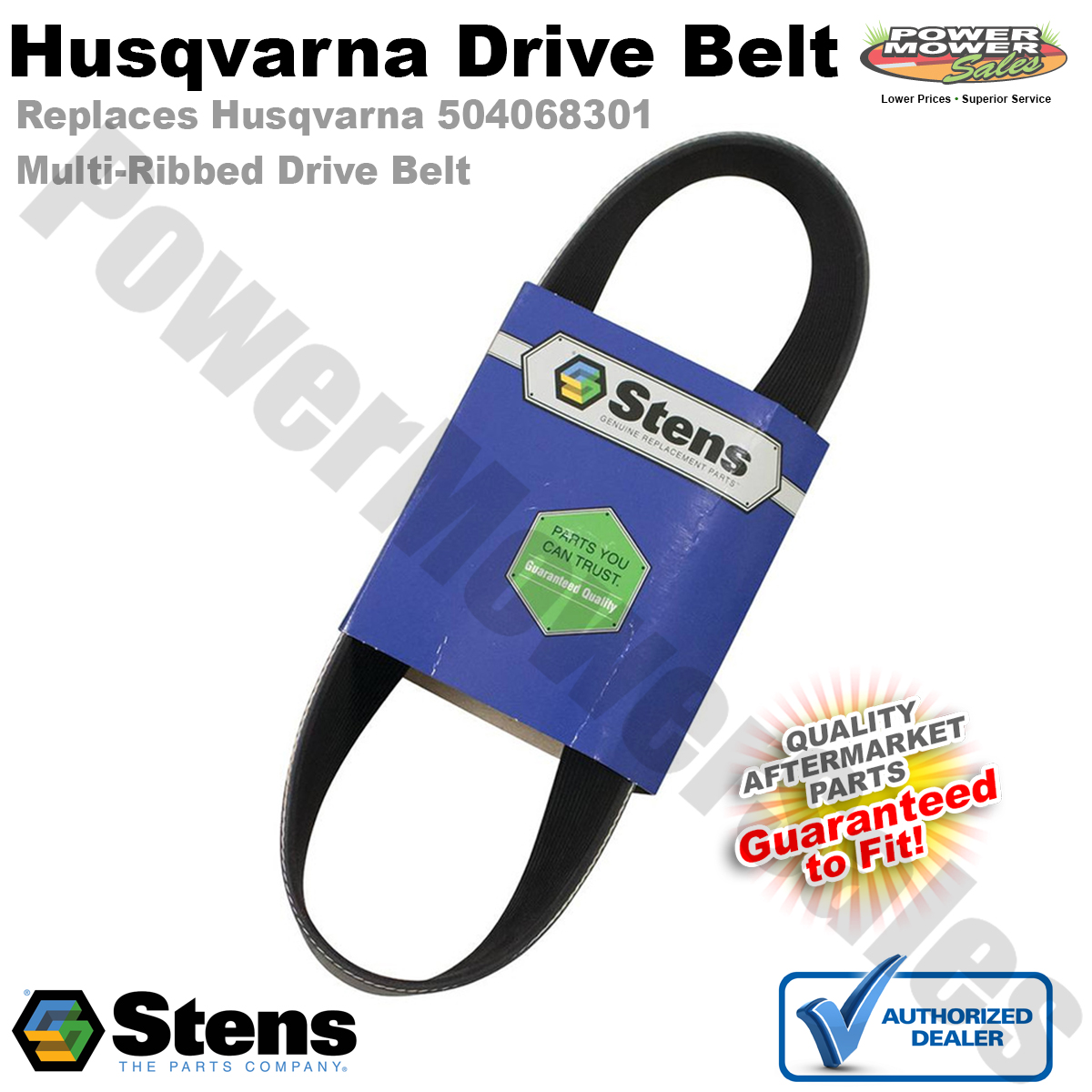 Drive Belt For Husqvarna 504068301 FS413 FS513 FS520 FS524 w/24