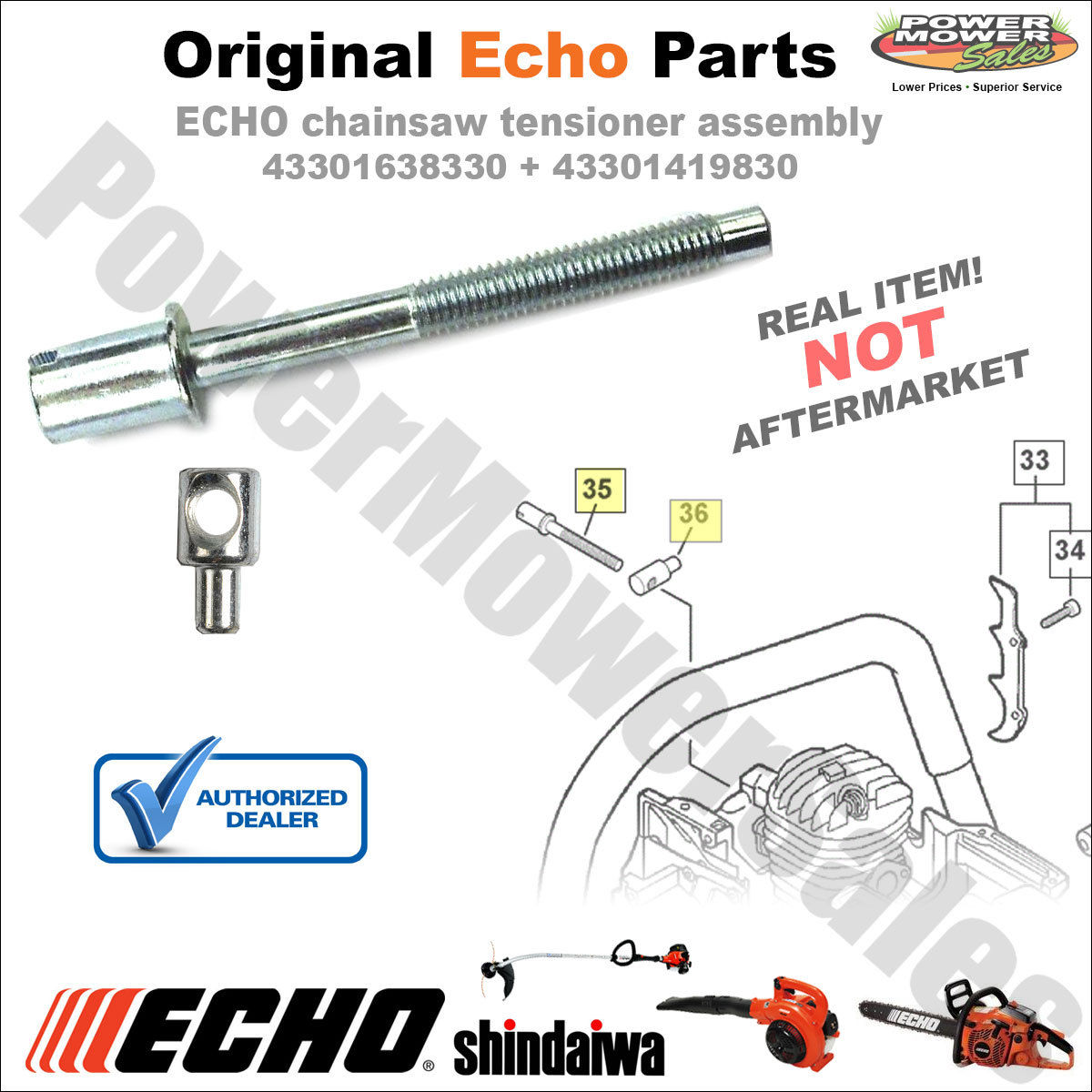 CHAIN BAR TENSIONER ADJUSTER ADJUST ECHO select cs-4600 cs-5000 chainsaw parts