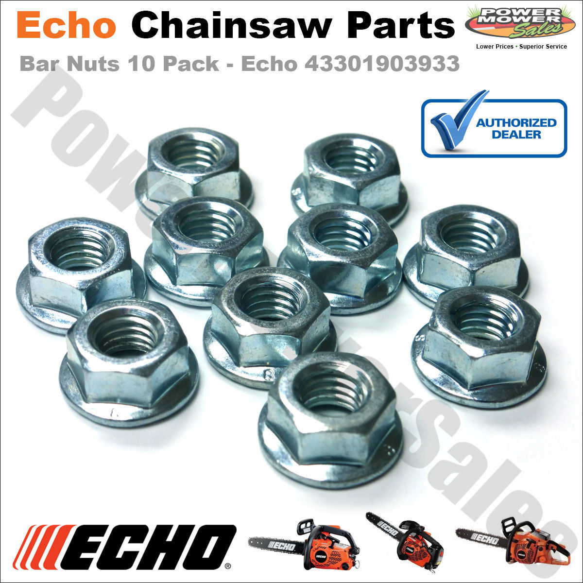 M6 Bar Nuts for Echo Chainsaws & Pole Saws / 10 Pack / 43301903933, CS302S eBay