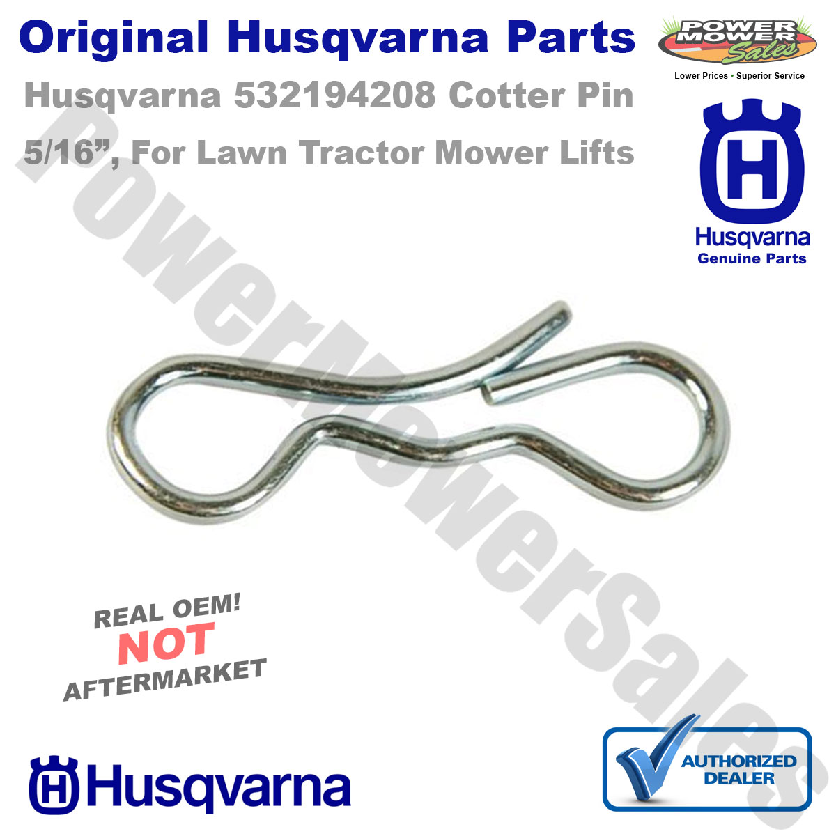 Deck Clip Set 4 194209 Bow Tie Lock Cotter Pins 1 194208 Bow Tie Lock Cotter Pin