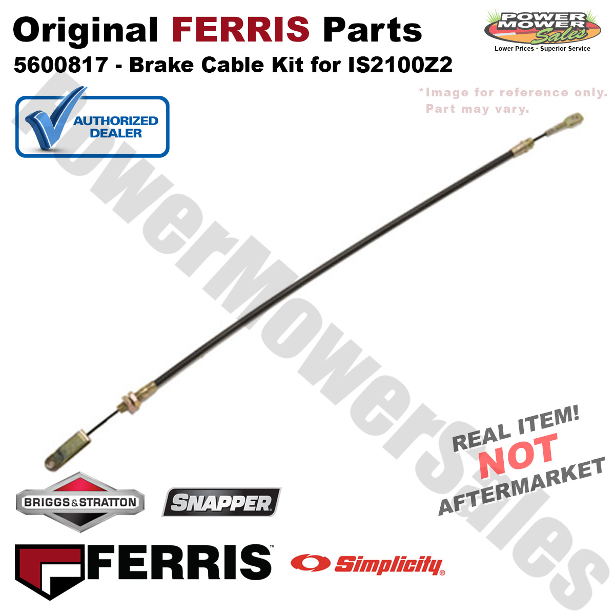 OEM Ferris Brake Cable Kit for IS2100 Zero Turn Mower / 5600817