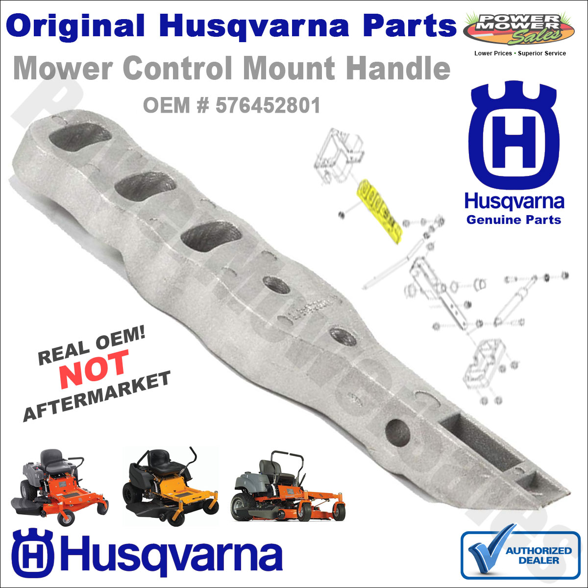 Husqvarna Drive Control Handle Mount / Craftsman Poulan