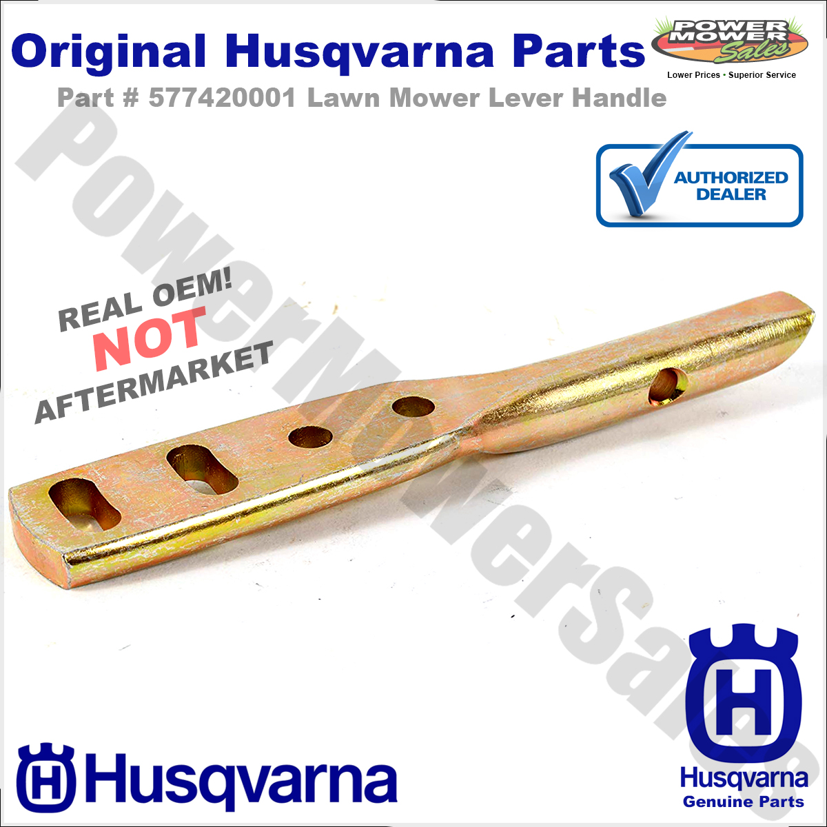 577420001 Husqvarna Lawn Mower Lever Handle Fits EZ, M-ZT, MZ, RZ