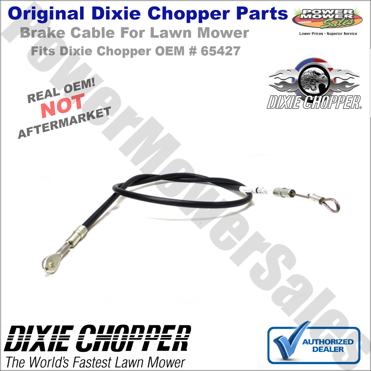 専用　ダ OEM Dixie Chopper Long Right Hand Brake Cable for Lawn
