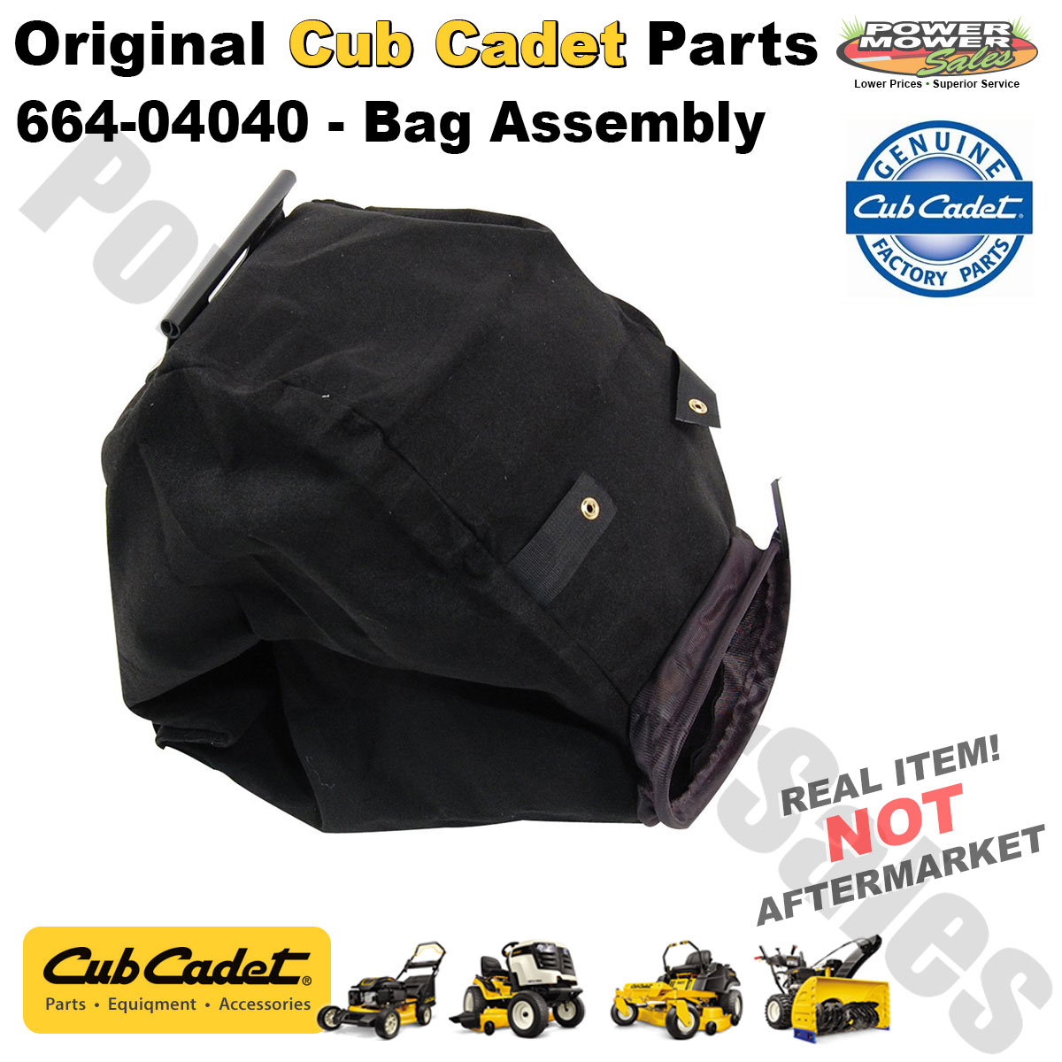 Cub Cadet Replacement Bag Assembly For Chipper Shredder And Vacuums