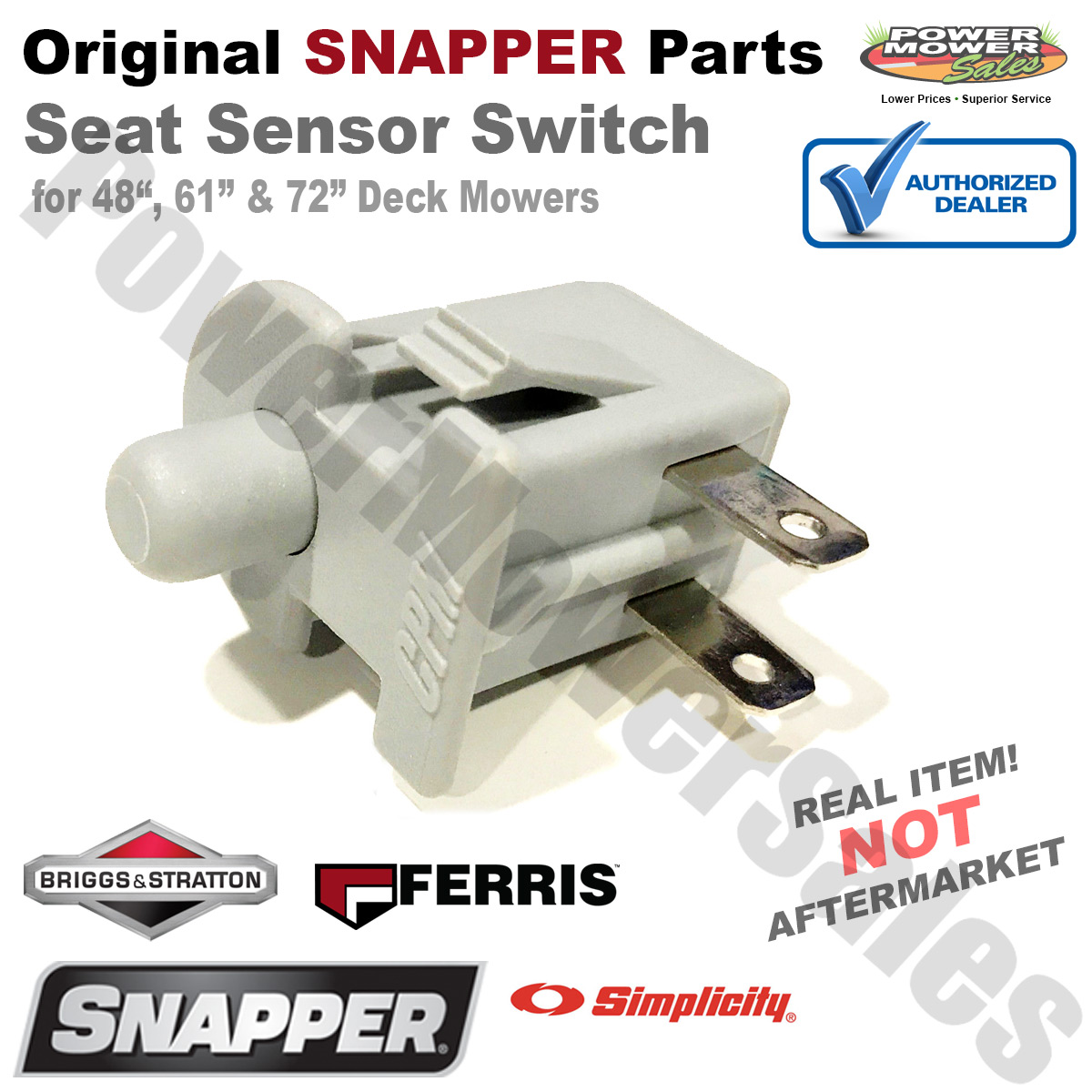 7023354YP, 7023354 Snapper Ferris Seat Switch for 48”, 52” & 61” Deck