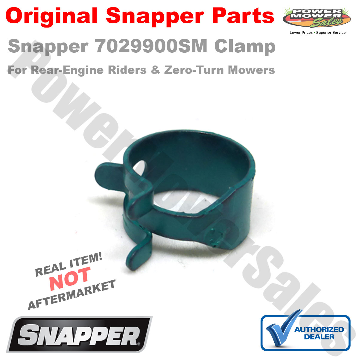 Snapper Clamp Hose .490 X .31 95162S 844304 7029900SM 95197MA 791850