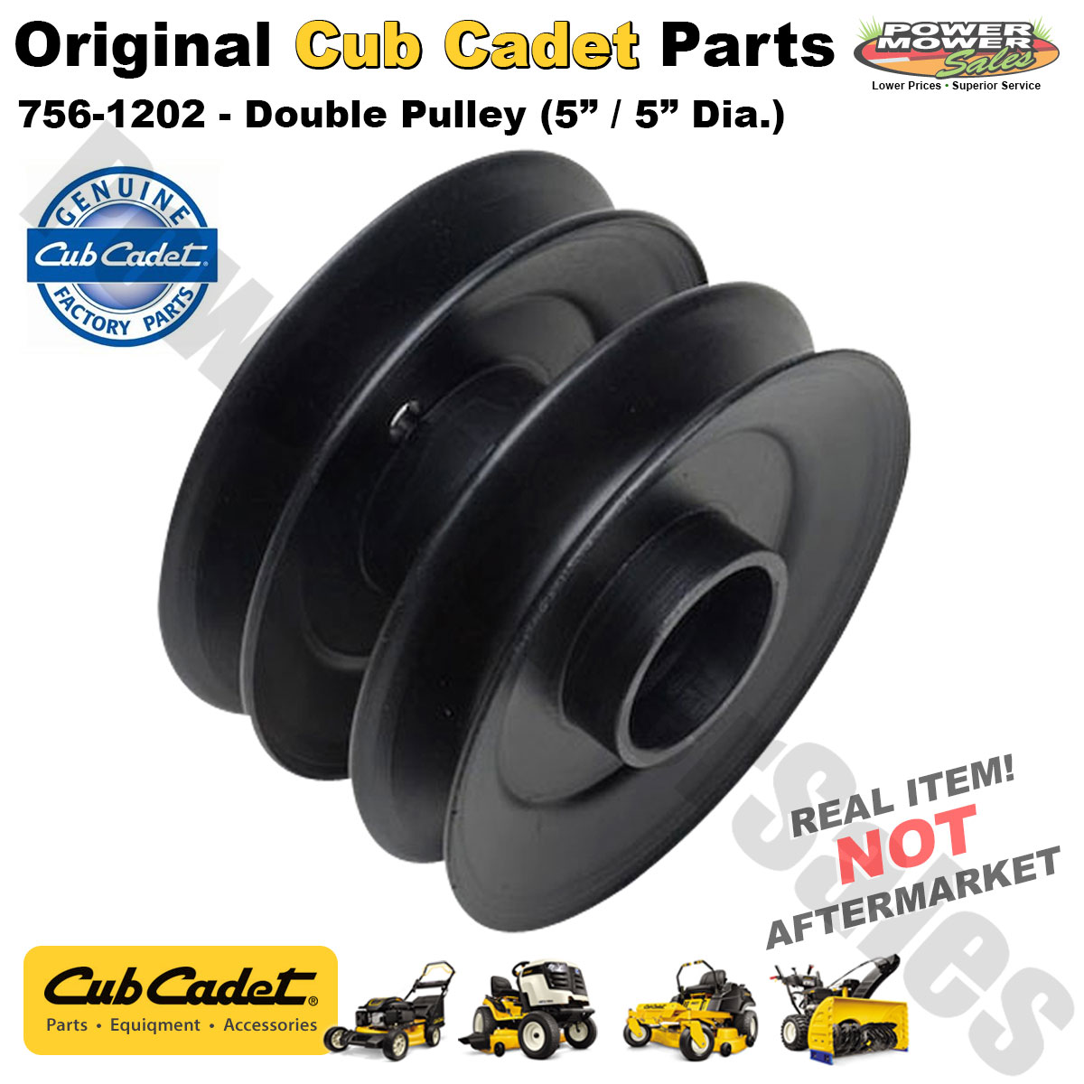 Cub Cadet MTD Pulley Double Deck for Lawn Tractors / 7561202