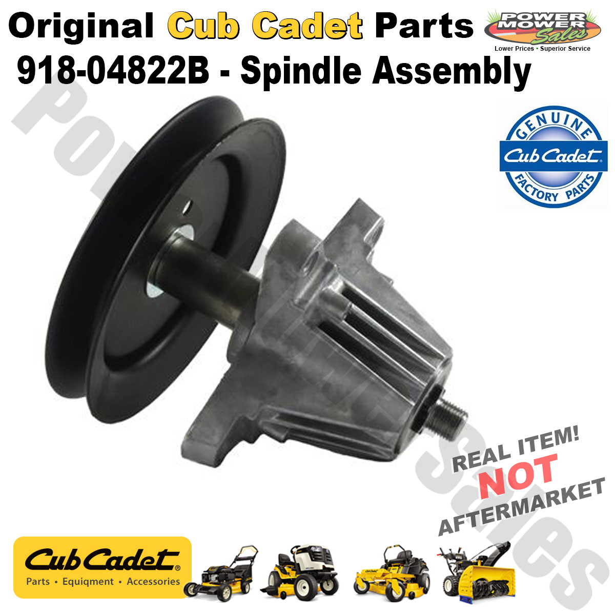 Cub Cadet / MTD Spindle Assembly for Lawn Mower & Other / 918-04822B  918-04889 918-04889A 918-04950 618-04822 618-04889A