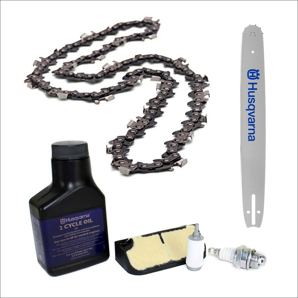 9681KIT18 Husqvarna 18" Bar Chain & Maintenance Kit 445 450 Chainsaw