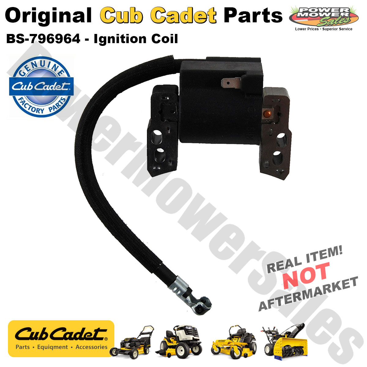 BS796964 Cub Cadet, MTD Ignition Coil for Shredders, Vacuums, Tillers
