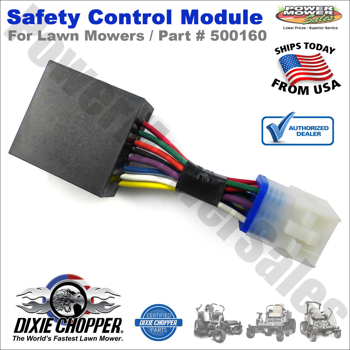 Genuine Dixie Chopper Safety Control Module for Mowers, RZT Pro