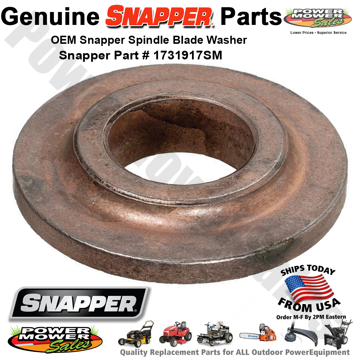 Murray Briggs & Stratton Mower Spindle Blade Washer 2690716 / 1731917SM