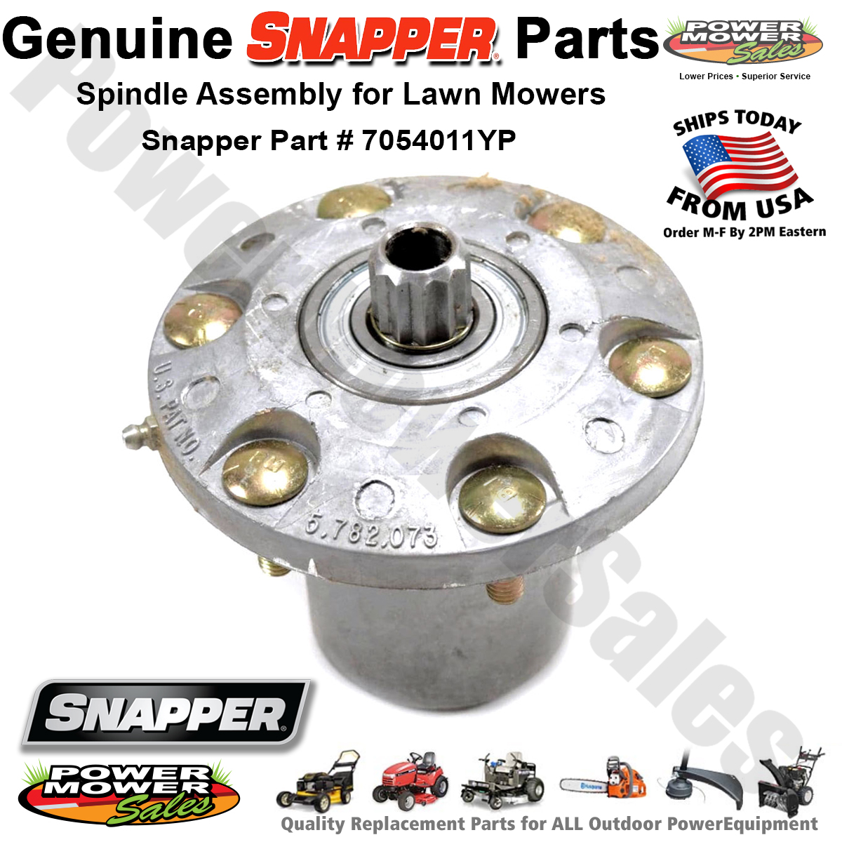 Snapper Briggs & Stratton Mower Spindle Assembly 7054011YP 57779
