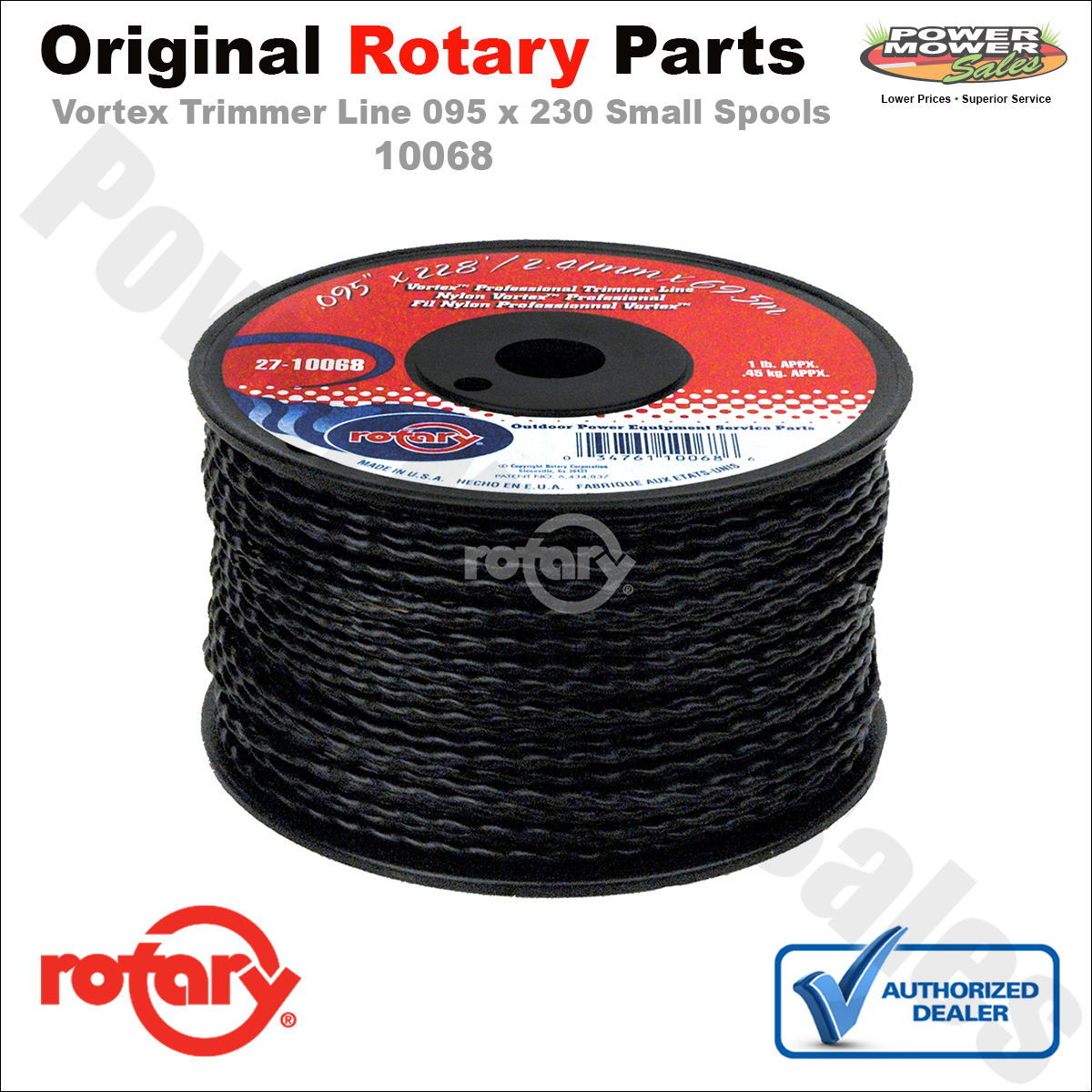 Black Rotary Vortex Trimmer Line 095 x 230, Small Spool 10068 | eBay