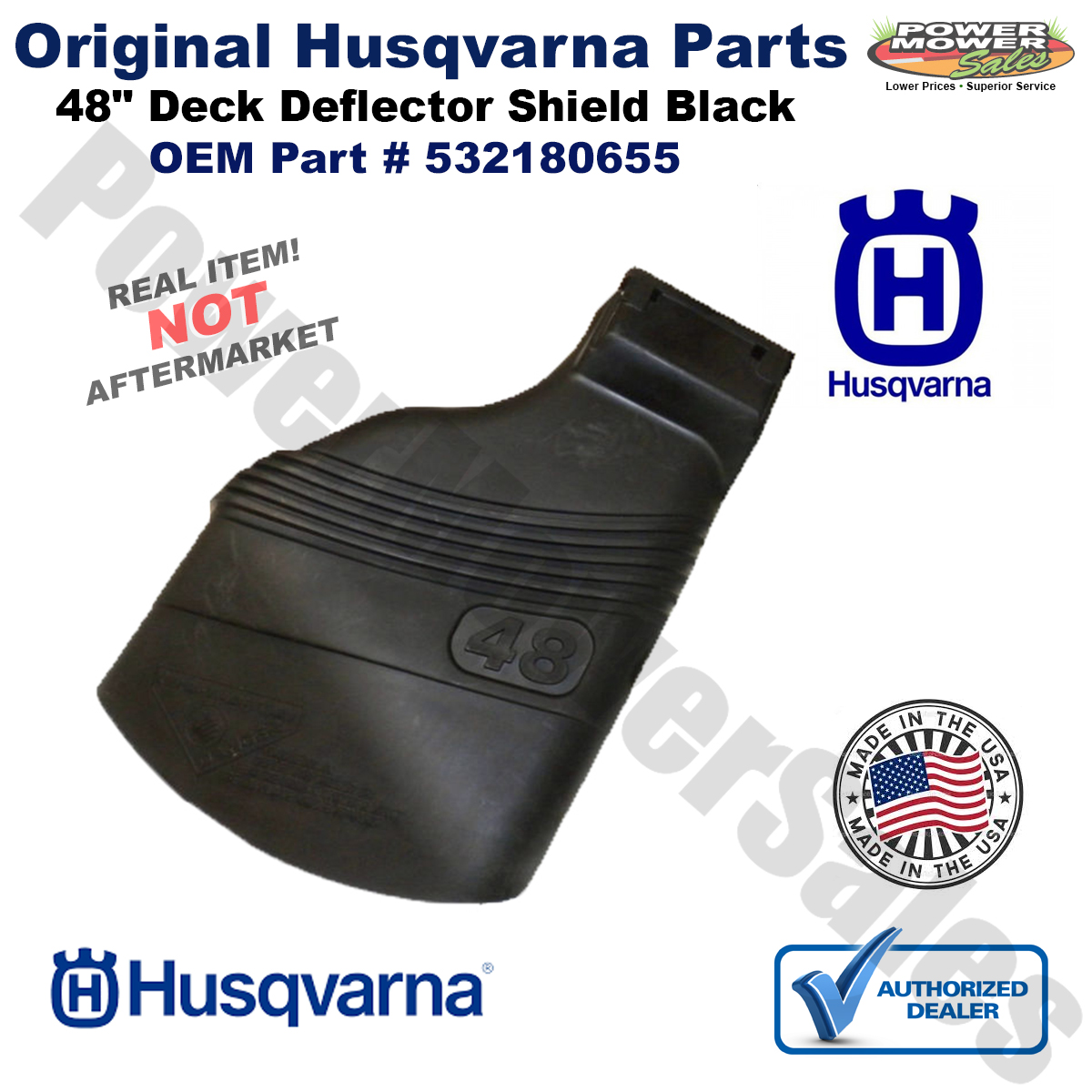 532180655 Husqvarna 48" Deck Deflector Shield for 2348LS Lawn Mowers