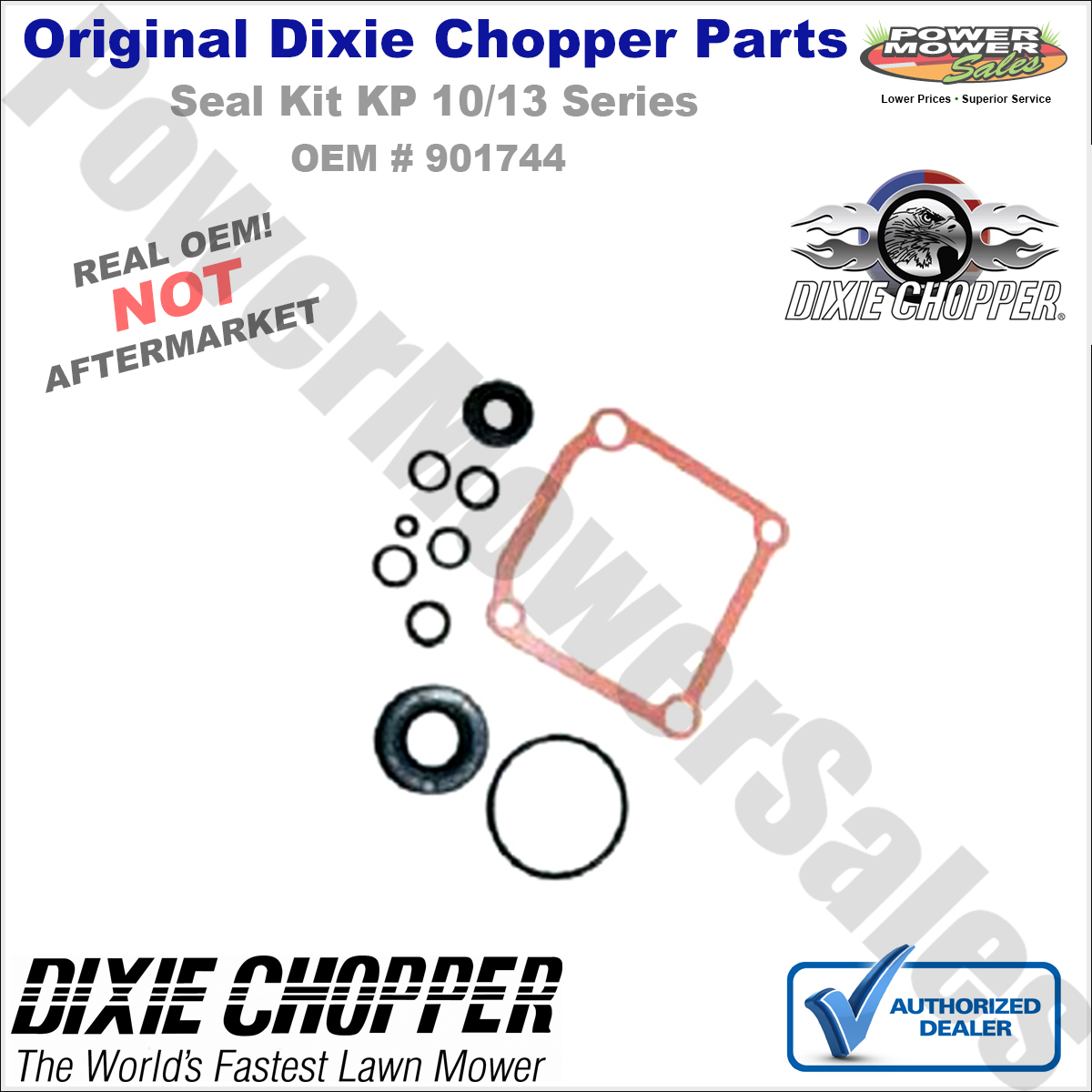 901744 Dixie Chopper Seal Kit White Pump KP 10/13 Series