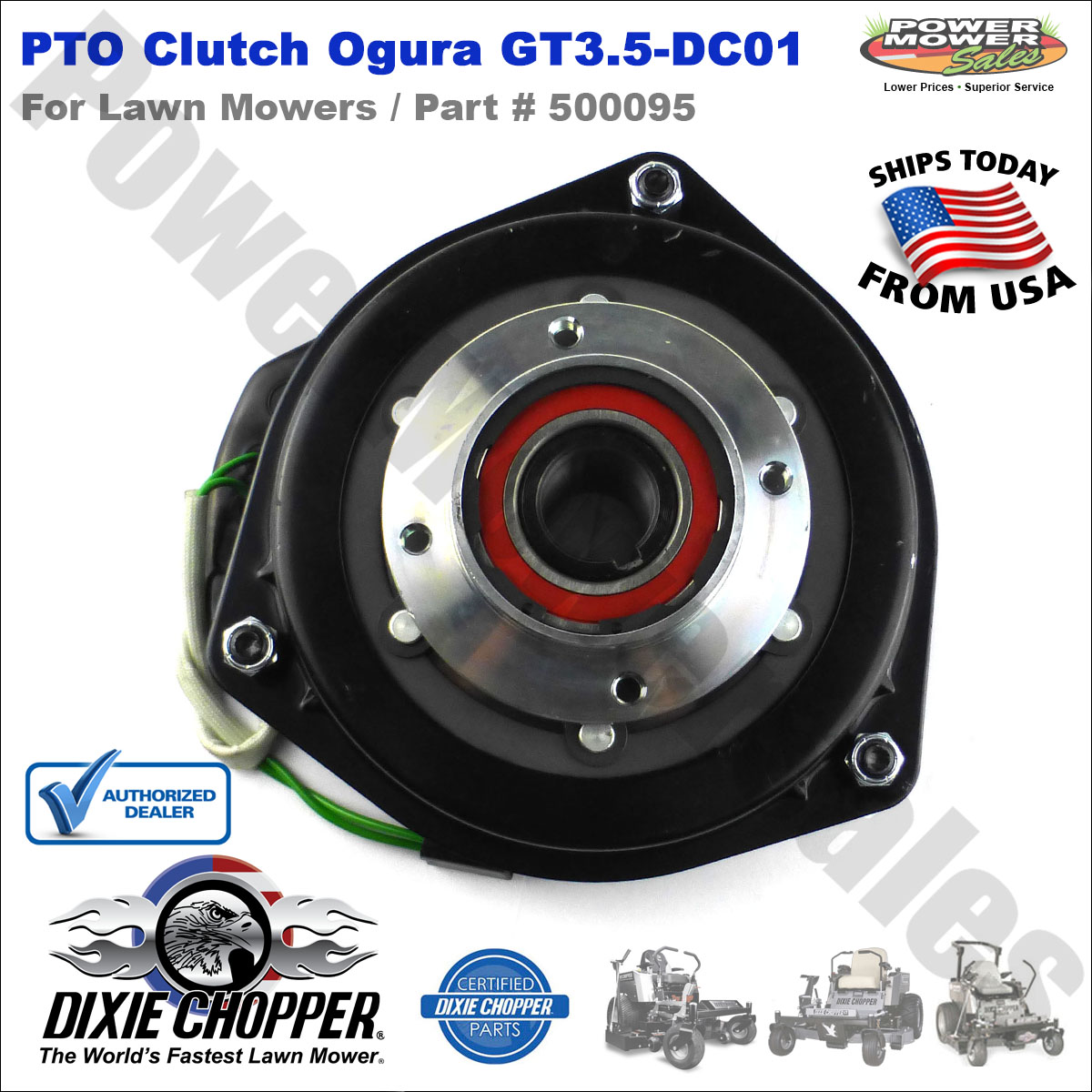 Dixie Chopper PTO Clutch Ogura GT3.5-DC01 for Xcaliber Lawn