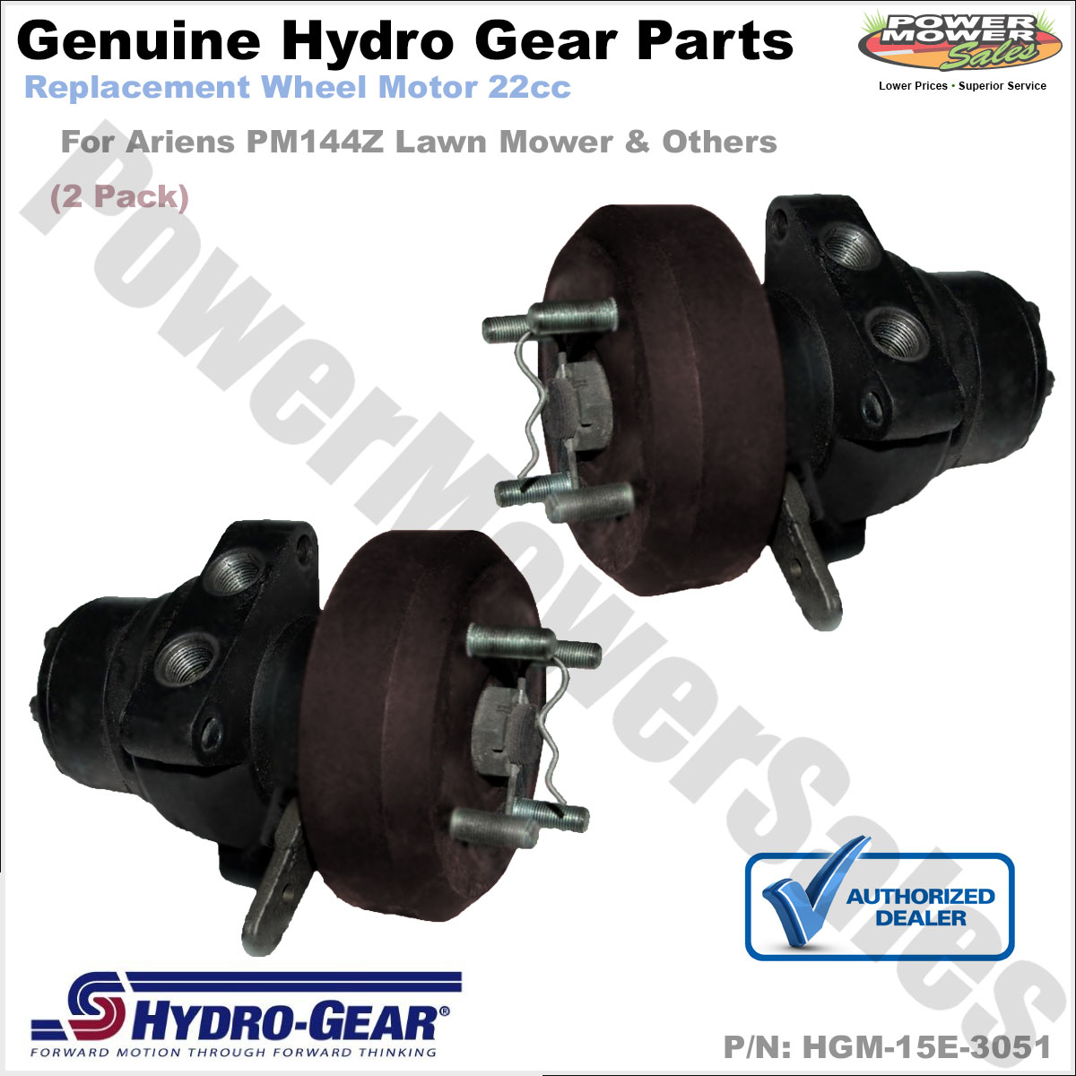 Hydro Gear Wheel Motor 22cc / Ariens Mowers & Others/ HGM15E3051 (2 Pack) eBay