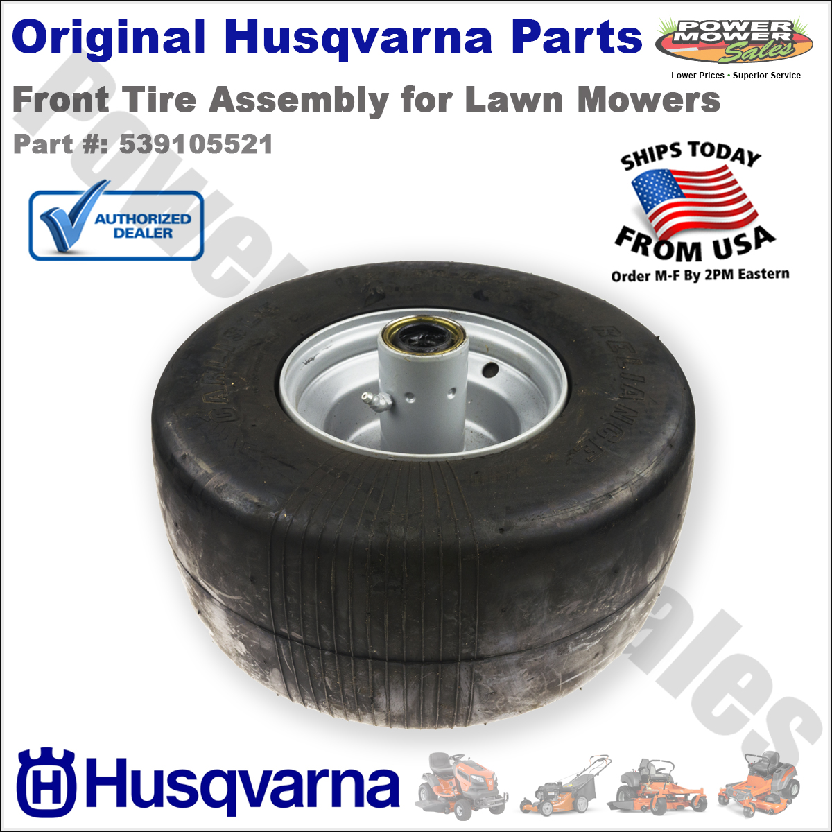 Ruota Completa Originale HUSQVARNA Con Pneumatico, Codice Ricambio 581685101/532413105