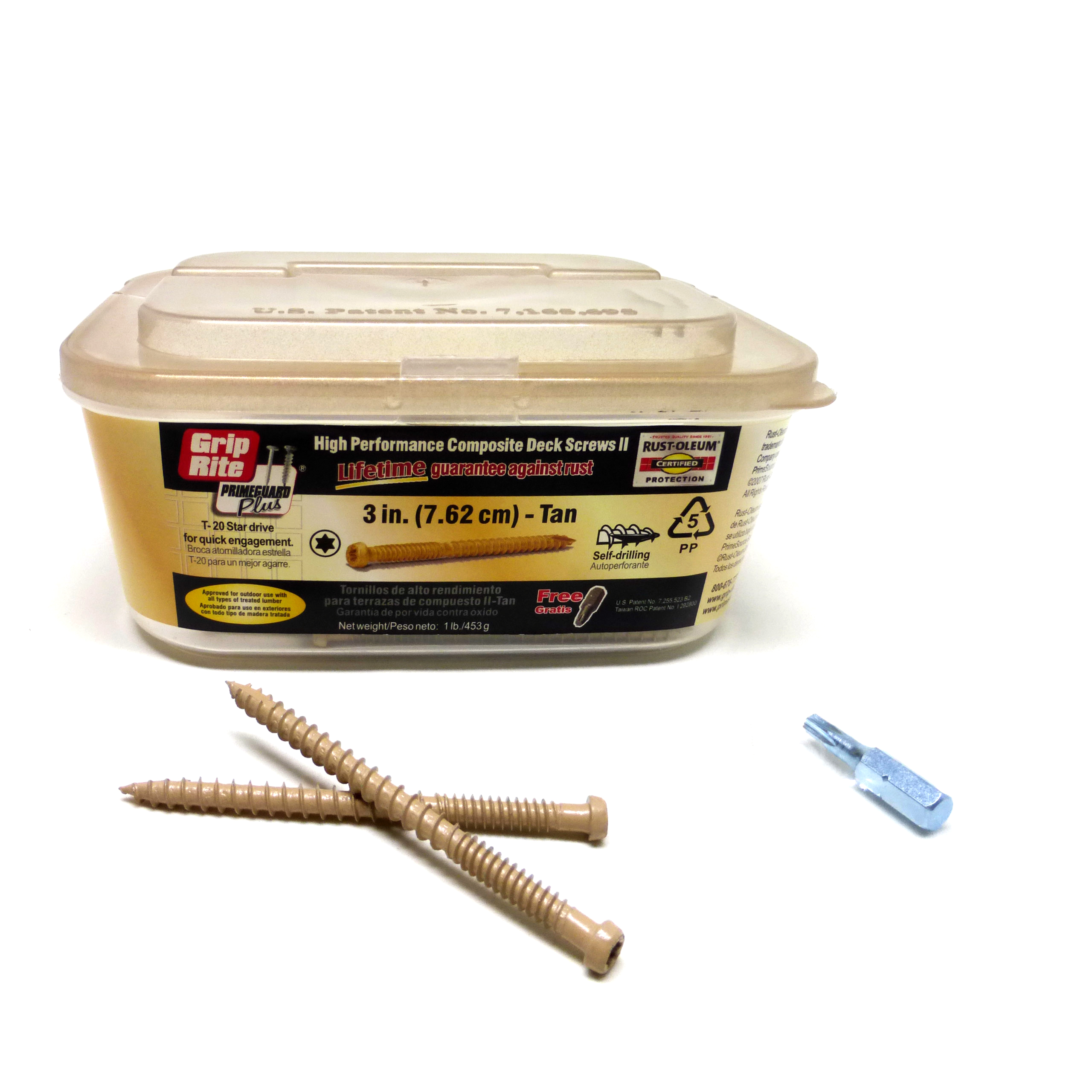 Grip Rite 3x9 High Performance Composite Deck Screws 2 T20 Star Drive Tan eBay